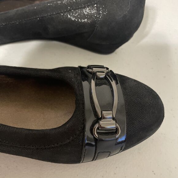 AGL Attilio Giusti Leombruni Ballet Flat Shoes Black/Nero Women’s Sz 6.5 - Picture 9 of 14